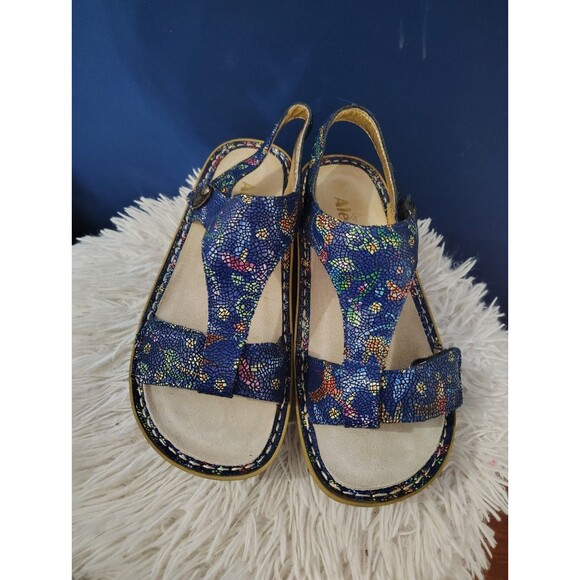 Women's Alegria PG Lite KEN-158 Leather Sandals Humming Bird Mosaic Theme US 8 - Picture 2 of 11